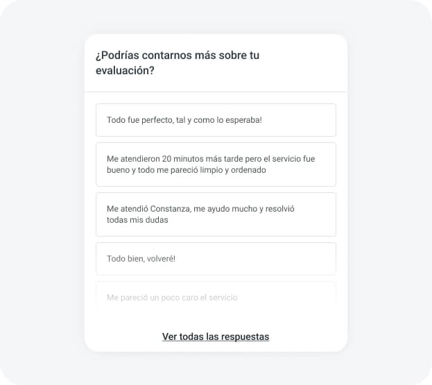 opinión de clientes