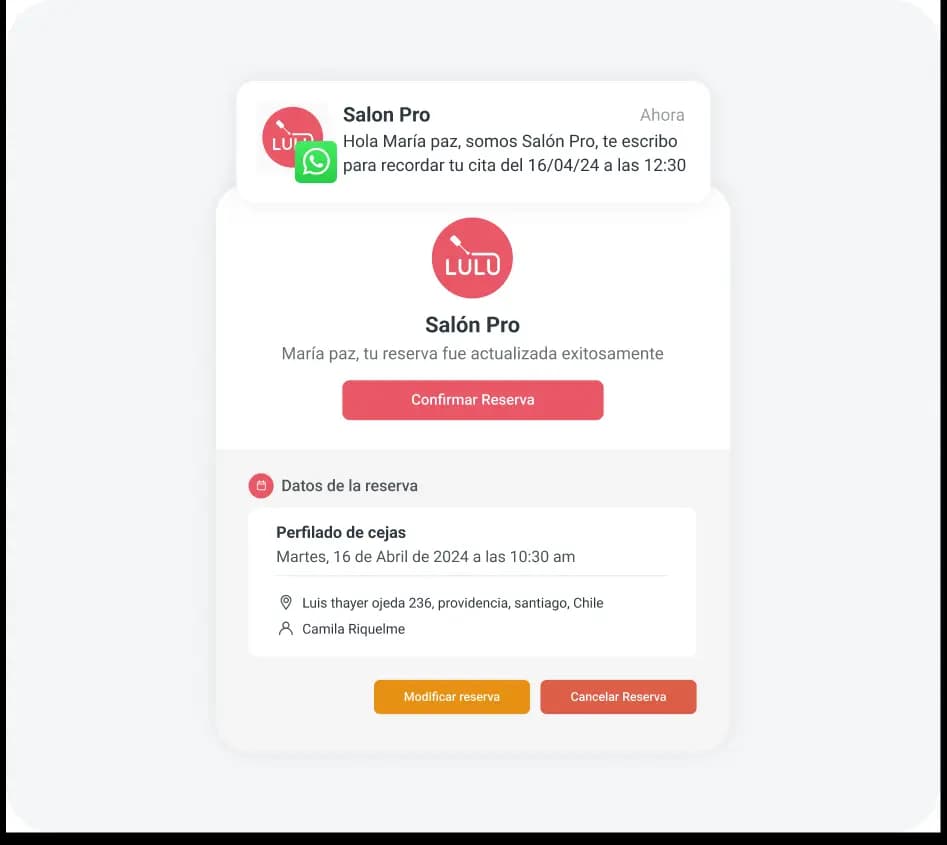 gestión de salón de manicure