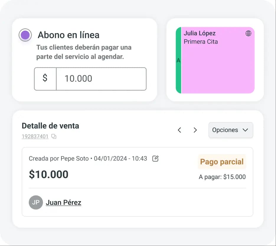 Configuración del abono online