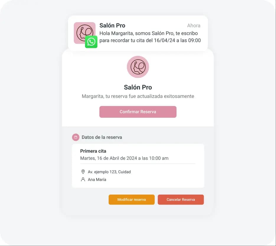 envío de recordatorios automáticos