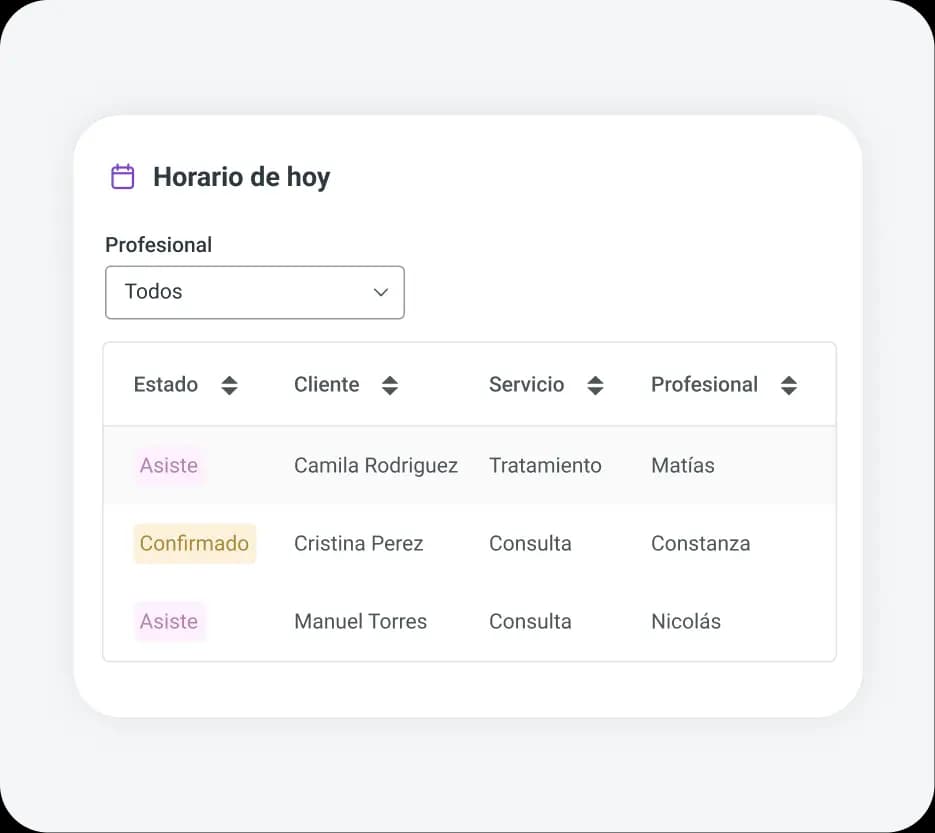 sistema de gestión de clientes