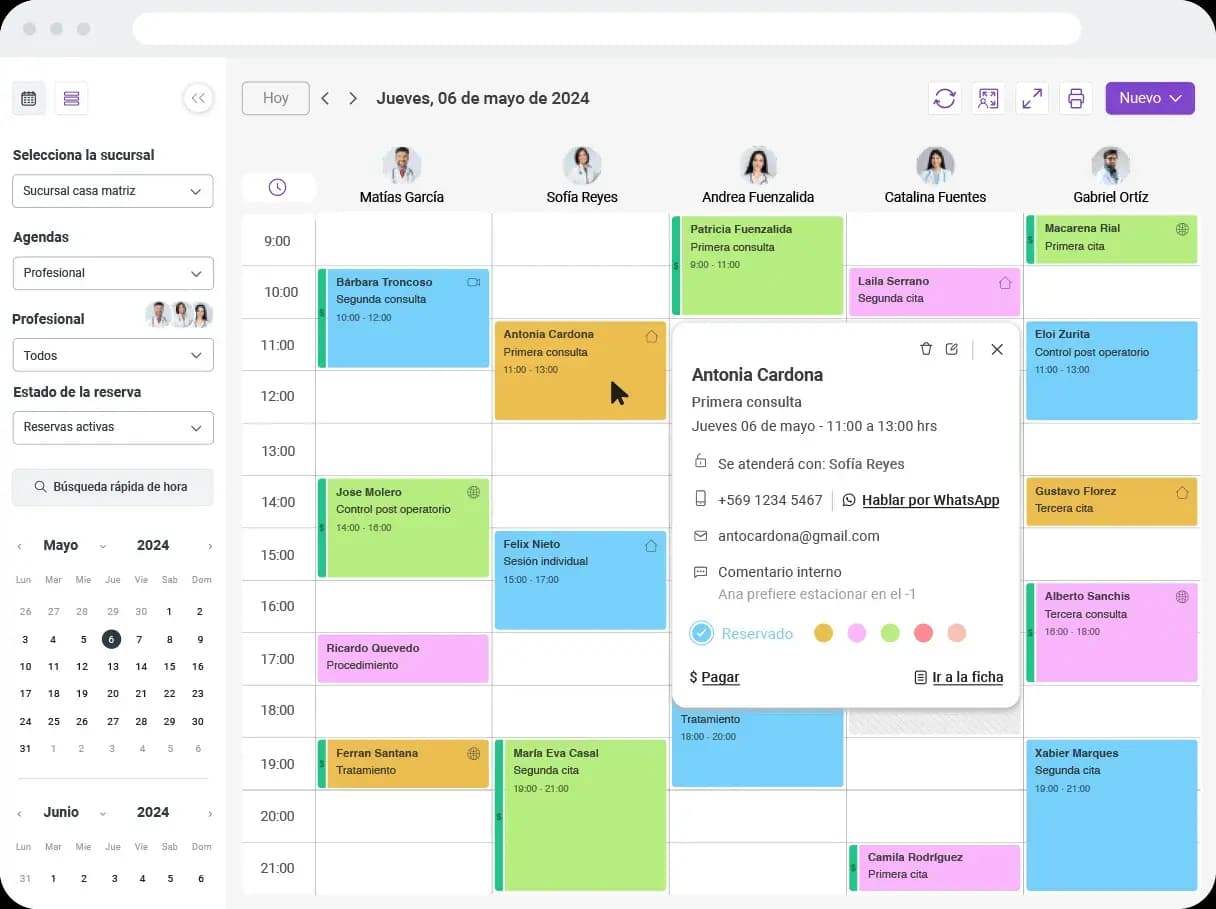 Software manicura y pedicura